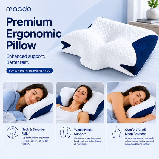 Maado Premium Ergonomic Pillow