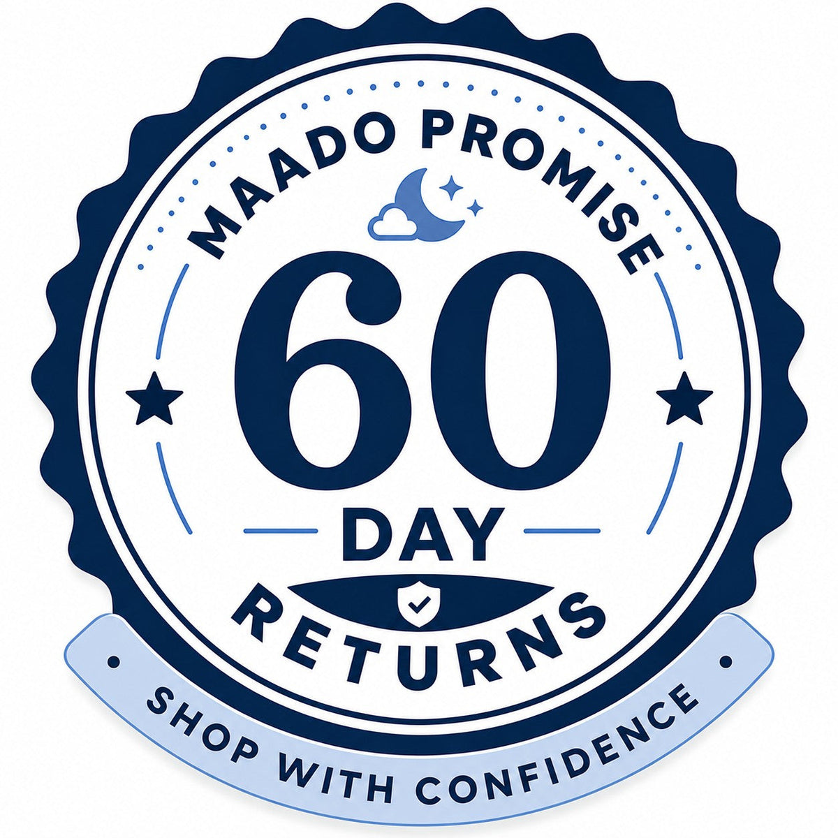 Maado promise: 60-day returns